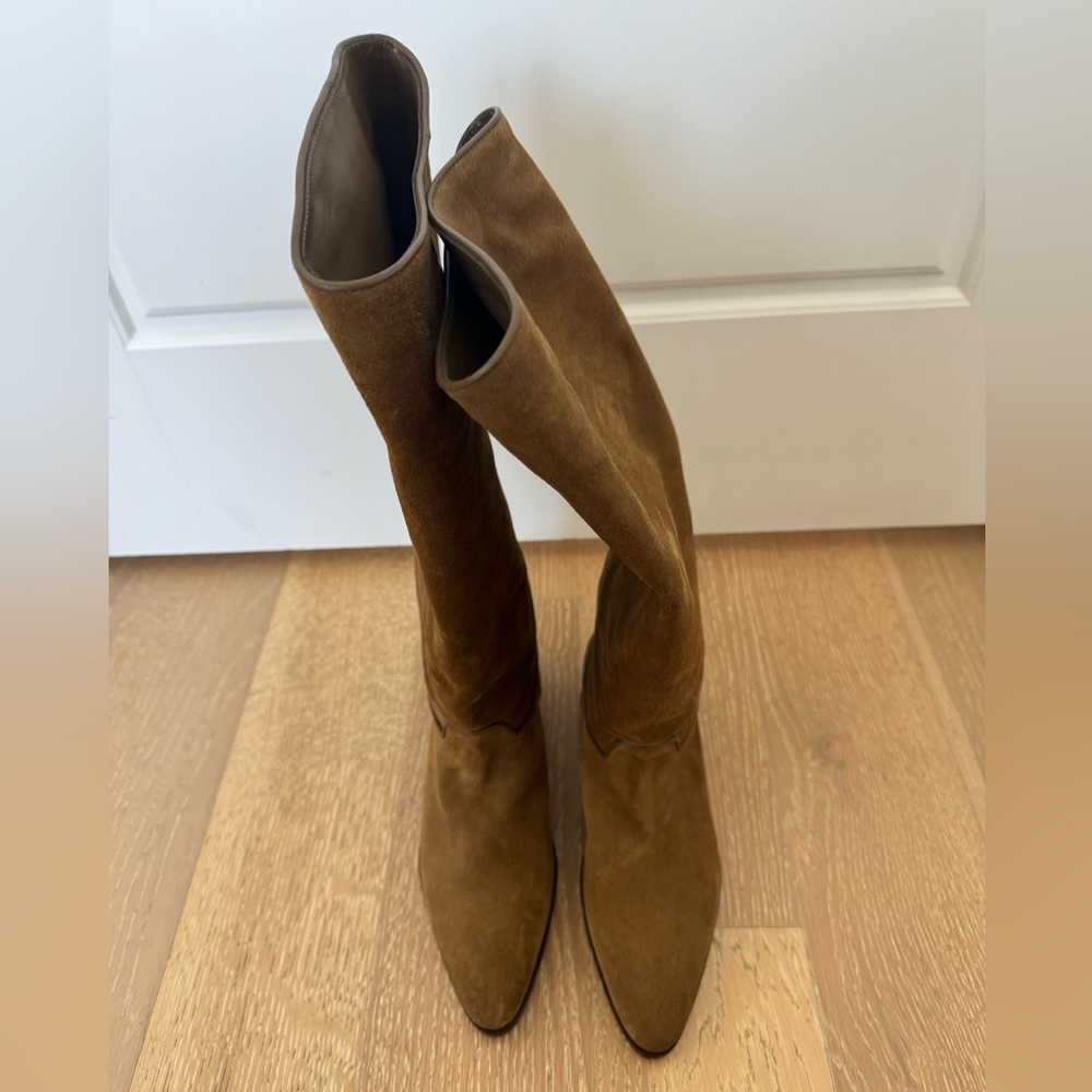 Doen RIVIERA BOOT IN MOUTARDE SUEDE size 37 brand new without box